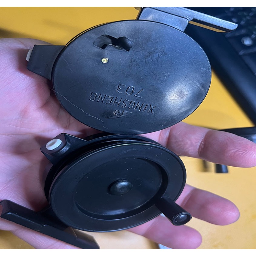 ~子甄彣璟~特價品 703#60 飛釣輪 冰釣輪 前打輪 中通輪 小車盤 膠車盤 塑料輪 捲線器 魚輪-細節圖5