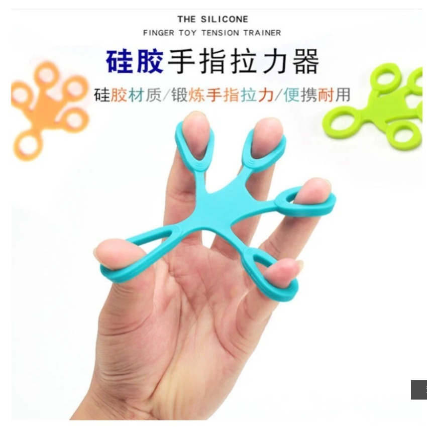 ~子甄彣璟~硅膠 人型手指拉力器 指力器 手指訓練 健身 復健 康複 握力 運動 拉力器 人形手指拉力器 指力訓練-細節圖2