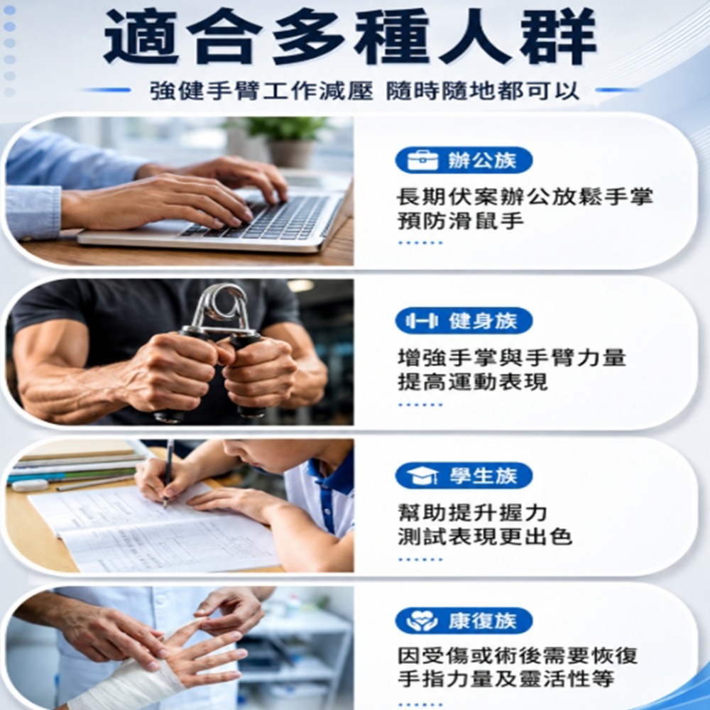 ~子甄彣璟~握力圈 握力器 握力環 握力訓練器 手指訓練 指力訓練 手部復健 康複 握力球 健身 腕力 臂力訓練 多磅數-細節圖7