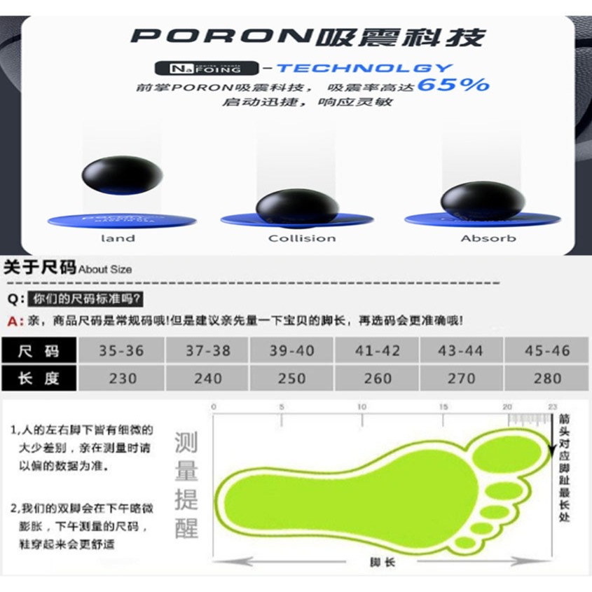 ~子甄彣璟~氣墊鞋墊 PORON吸震科技 雙重減震 助力回彈 高彈鞋墊 鞋墊 運動鞋墊 減震 籃球 防震減壓  軟墊-細節圖4
