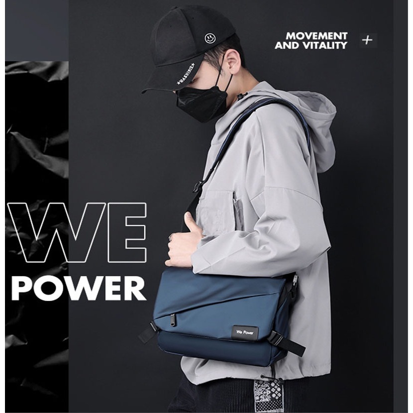 ~廣隆~側背包1100-31 郵差包 多功能大容量 斜背包 斜挎包 旅行包 防潑水 背包 錢包 單肩包 側肩包-細節圖5