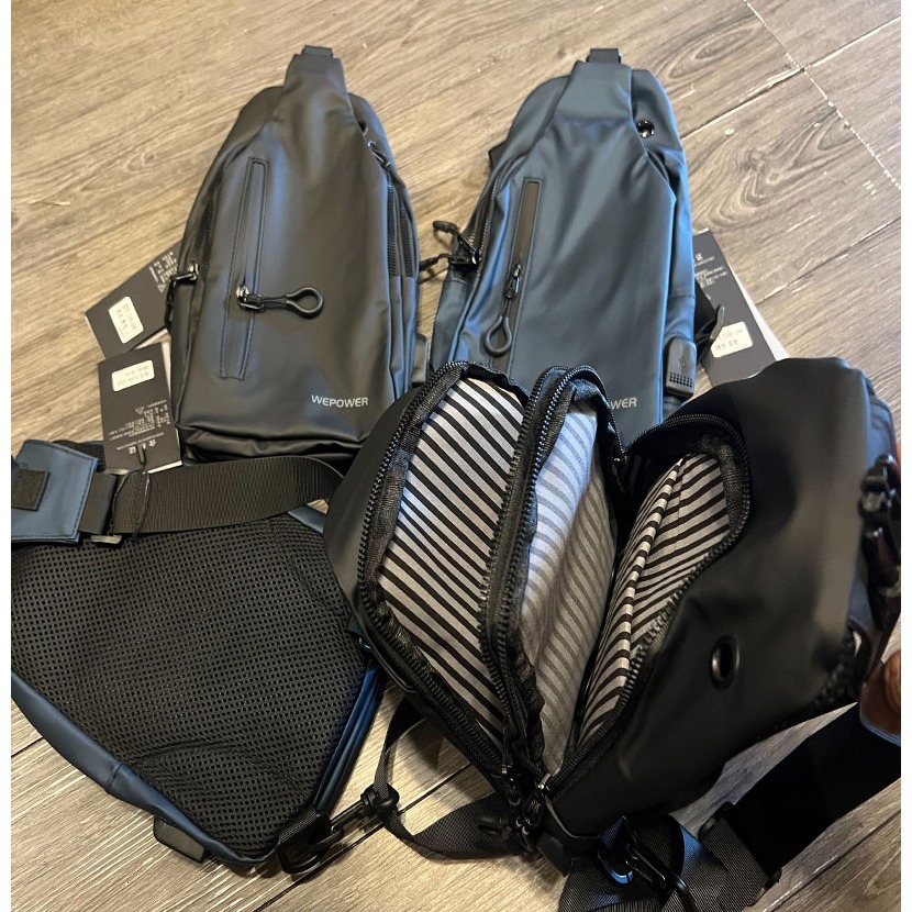 ~子甄彣璟~側背包1100-28 斜挎包 多功能大容量 斜背包 胸包 旅行包 防潑水 背包 錢包 單肩包 側肩包-細節圖5