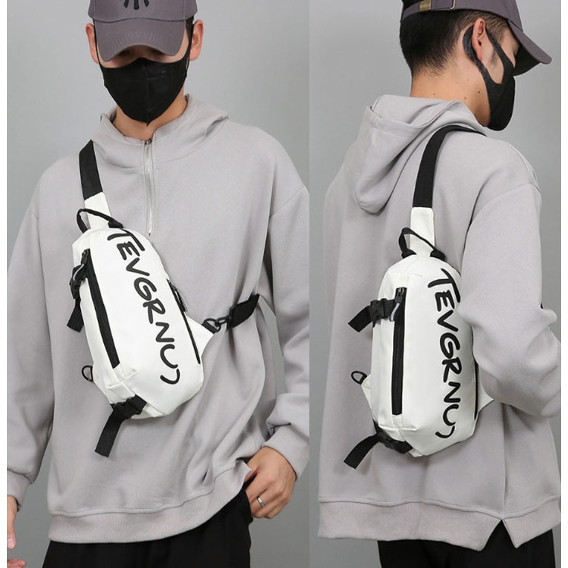 ~子甄彣璟~TAN側背包 斜挎包 斜背包 胸包 學生包 背包 錢包 單肩包 側肩包 休閑包 運動騎行包-細節圖3