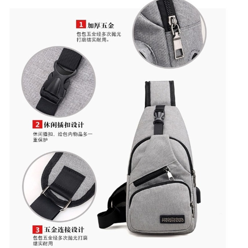 ~子甄彣璟~側背包Mei斜挎包 多功能大容量 斜背包 胸包 旅行包 防潑水 背包 錢包 單肩包 側肩包-細節圖6