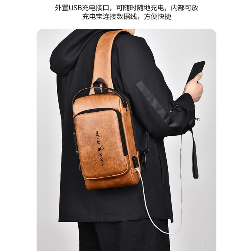 ~子甄彣璟~側背包X314 密碼鎖 斜挎包 多功能大容量 斜背包 胸包 旅行包 防潑水 背包 錢包 單肩包 側肩包-細節圖7