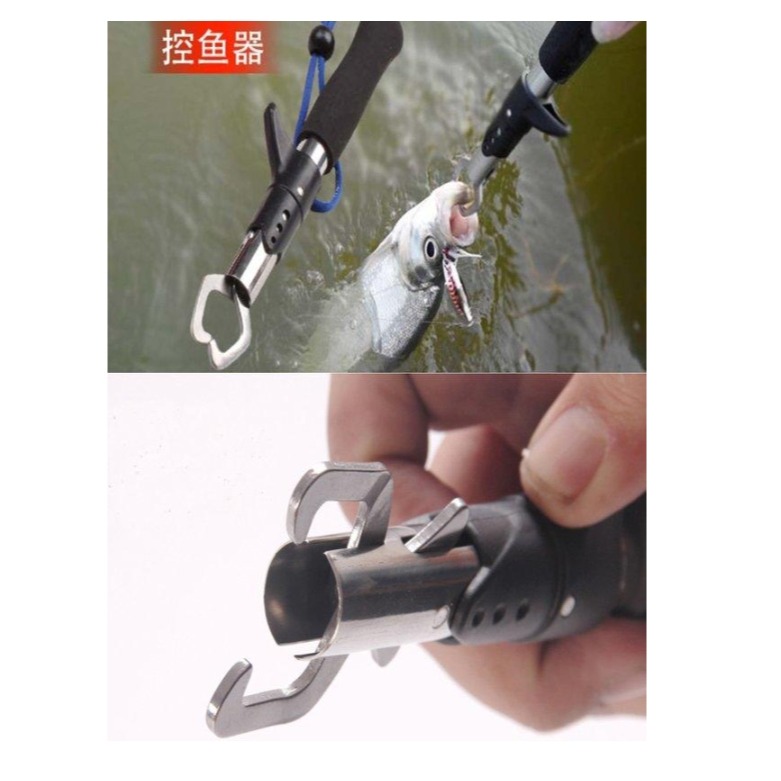 ~子甄彣璟~槍式不銹鋼控魚器 夾魚器 提魚器 魚夾 夾魚器 路亞鉗 釣魚 槍柄控魚器 夾魚器 路亞控魚器-細節圖2