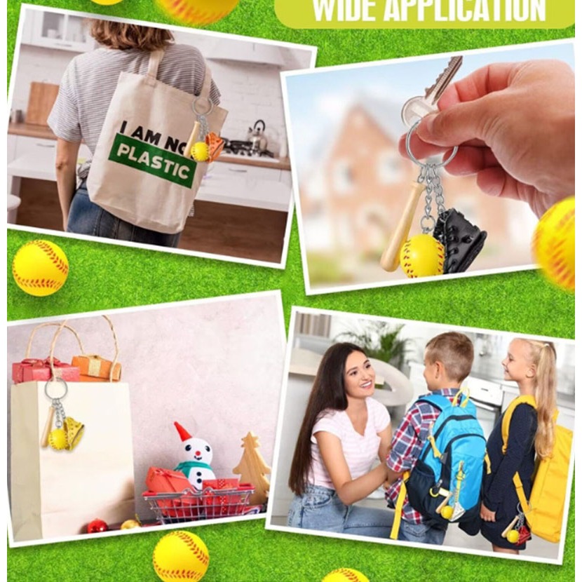 ~子甄彣璟~棒球鑰匙圈 鑰匙扣 吊飾 球棒吊飾 紀念品 運動 球套鑰匙扣 飾品 鑰匙掛件 生日禮物-細節圖5