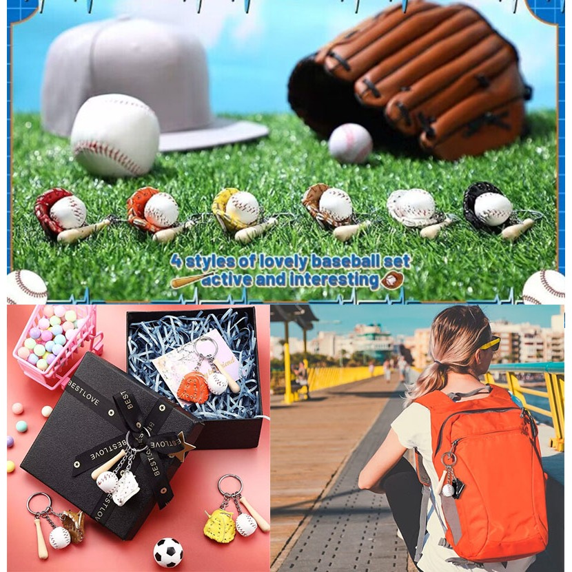 ~子甄彣璟~棒球鑰匙圈 鑰匙扣 吊飾 球棒吊飾 紀念品 運動 球套鑰匙扣 飾品 鑰匙掛件 生日禮物-細節圖7