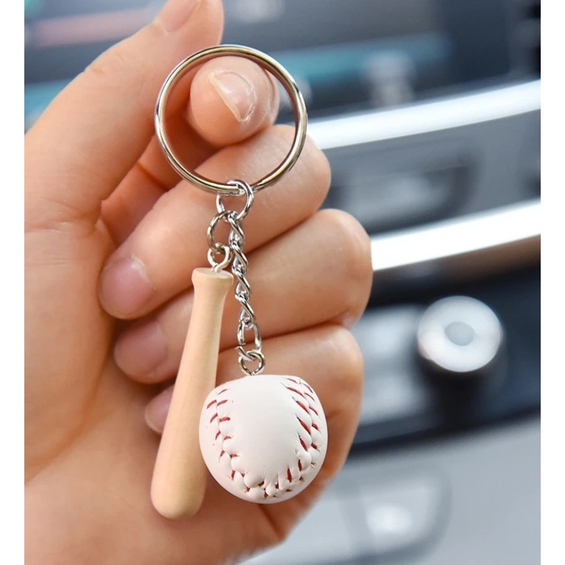 ~子甄彣璟~棒球鑰匙圈 鑰匙扣 吊飾 球棒吊飾 紀念品 運動 球套鑰匙扣 飾品 鑰匙掛件 生日禮物-細節圖9