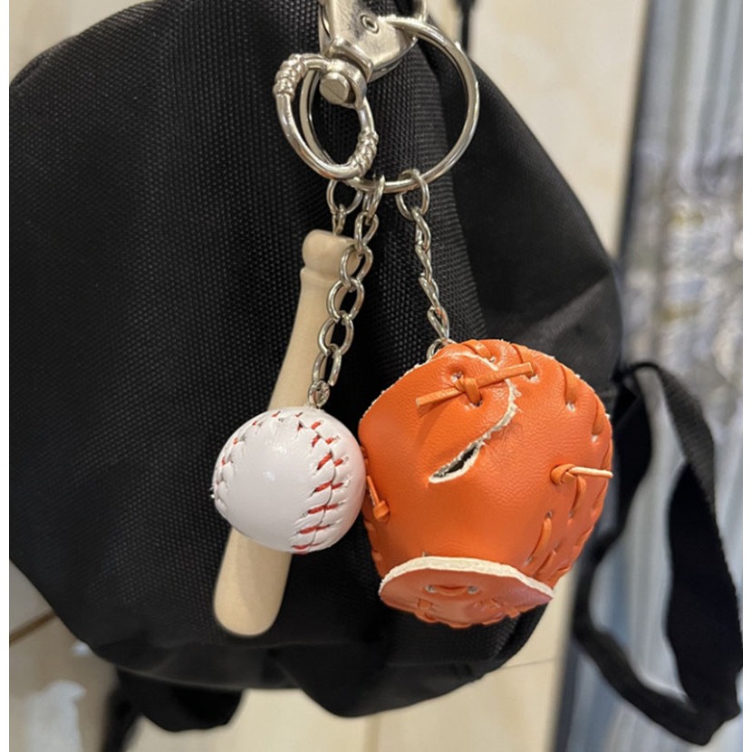 ~子甄彣璟~棒球鑰匙圈 鑰匙扣 吊飾 球棒吊飾 紀念品 運動 球套鑰匙扣 飾品 鑰匙掛件 生日禮物-規格圖9