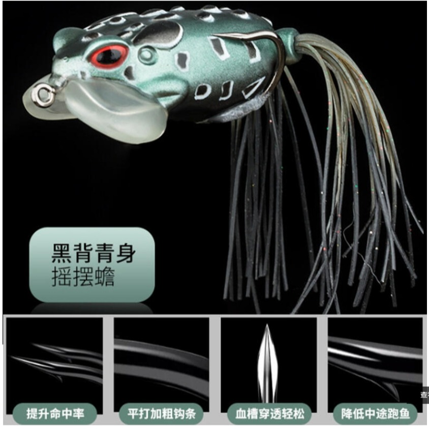 ~子甄彣璟~搖擺蟾 新款設計提升到50-60度 增加命中率 蟾蜍蛙-3D仿真雷蛙 青蛙 路亞餌 假餌 誘餌 仿生餌 擬餌-細節圖3