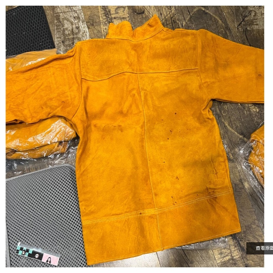 ~子甄彣璟~促銷價-純牛皮 夾克 電銲服 牛皮 電銲衣 防燙服 電焊 抗磨 耐熱 工作服 工作衣 氬銲 氬焊 勞工-細節圖3