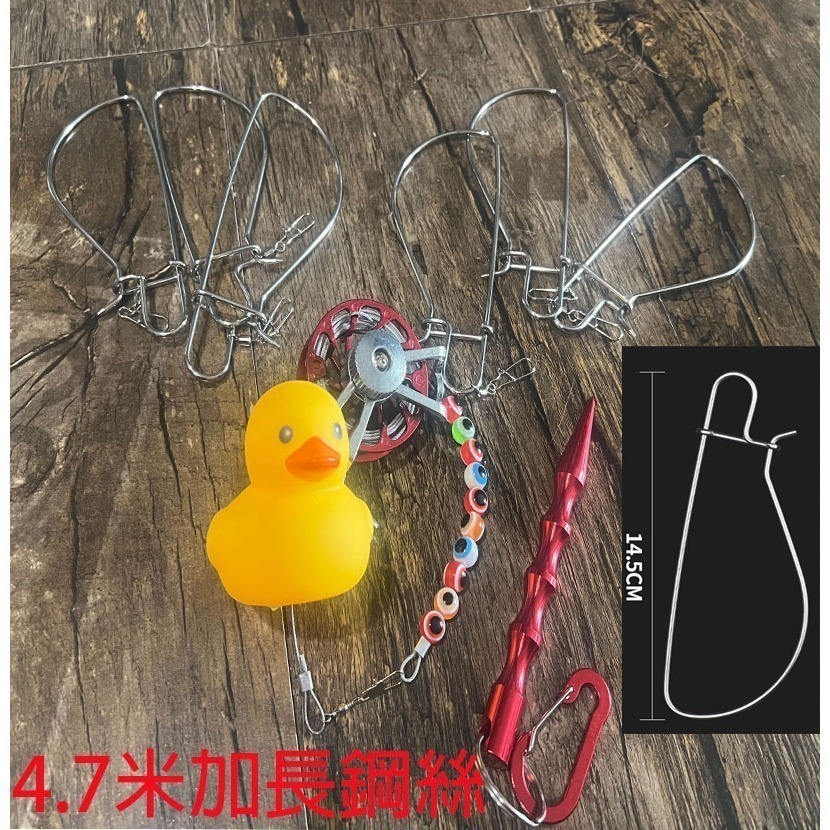 ~子甄彣璟~路亞活魚扣 不鏽鋼魚扣套 魚輪 捲線器 浮標 魚鎖 扣魚 鎖魚 釣魚自帶收納扣 易攜帶 不傷魚-細節圖3