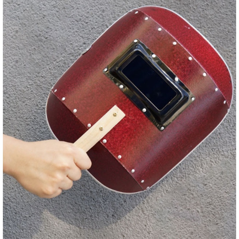 ~子甄彣璟~升級金屬框 電焊面罩 手持一體式 防護 焊工 電銲 焊接 氬弧 CO2 焊工面具 防強光 耐高溫-細節圖2