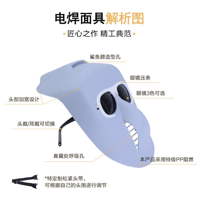 ~子甄彣璟~電焊面具 氬弧焊 電銲帽 電焊面罩 CO2 手電銲 氬銲 氬焊 勞保防護用品 焊工帽 電焊帽 防強光-細節圖9