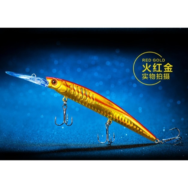 ~子甄彣璟~促銷中-14cm/12.4g 浮水型米諾 硬餌 路亞餌 假餌 誘餌 仿生餌 擬餌 海釣 釣魚 翹嘴 大魚剋星-細節圖7