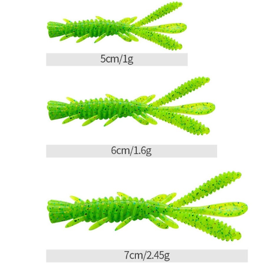 ~子甄彣璟~浮水蝦15條 腥臭 黑坑利器 路亞軟餌 仿生軟餌 假餌 針尾蟲 軟蟲 軟餌 誘餌-細節圖10