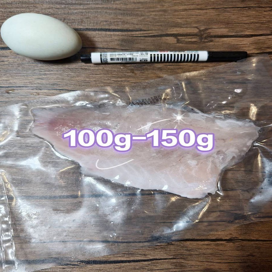 ~子甄彣璟~見說明再下單-金目鱸魚 帶皮鱸魚片 100-400g 去刺 鱸魚片 鱸魚 清肉 鱸魚排 高蛋白 脂肪低-細節圖8