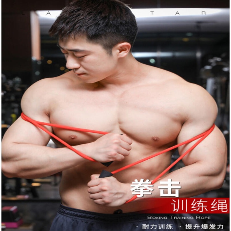 ~子甄彣璟~拳擊 出拳速度訓練 空擊 揮拳訓練 阻力帶 阻力繩 彈力帶 訓練繩 拉力繩 泰拳 散打 搏擊 健身運動-細節圖4