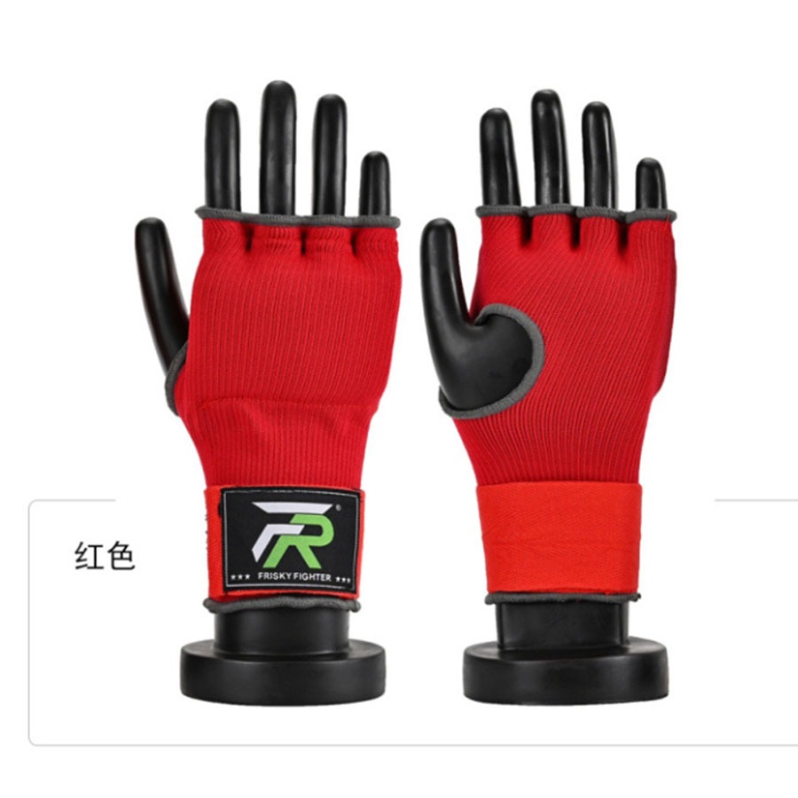 ~子甄彣璟~FRISKY 懶人快速纏手帶 凝膠手套 半指拳套 護手布 拳鋒 護拳鋒 拳擊 護手套 格鬥 散打 泰拳 護具-細節圖2