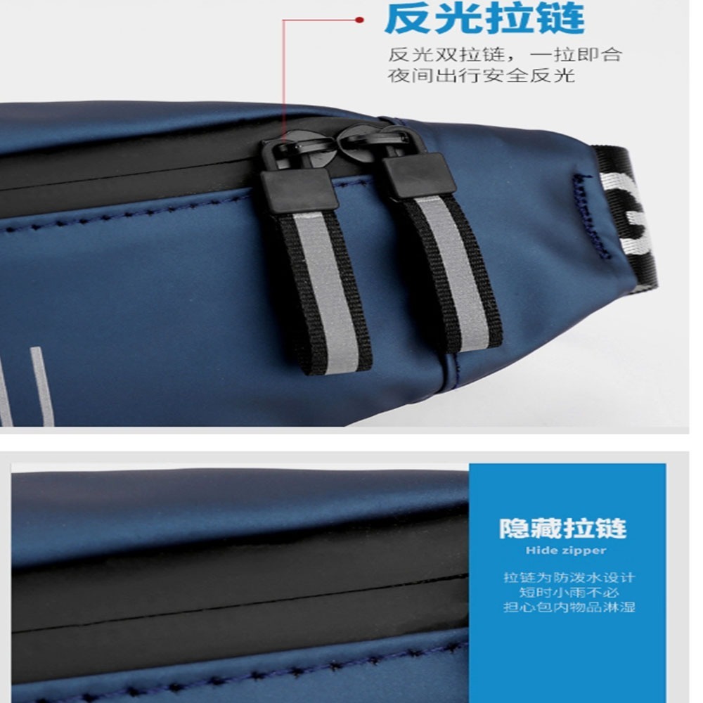 ~子甄彣璟~運動腰包 1100-18 側背包 斜挎包 多功能大容量 斜背包 胸包 旅行包 防潑水 背包 錢包 腰包-細節圖4