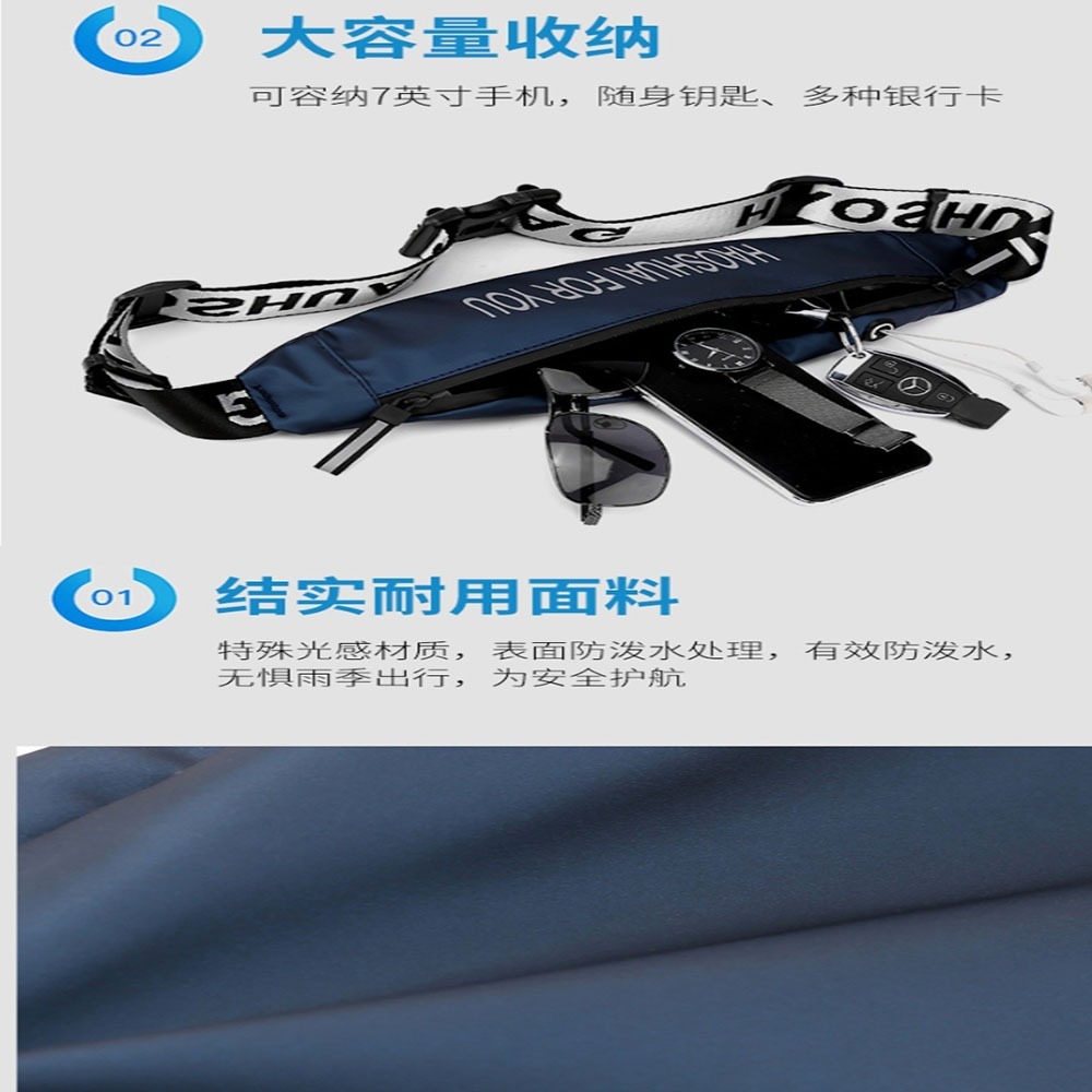 ~子甄彣璟~運動腰包 1100-18 側背包 斜挎包 多功能大容量 斜背包 胸包 旅行包 防潑水 背包 錢包 腰包-細節圖6