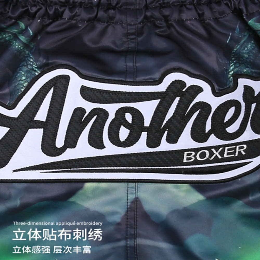~子甄彣璟~拳擊褲 貼布刺繡不脫落 拳擊短褲 跆拳褲 泰拳褲 散打褲 格鬥褲 搏擊褲 透氣排汗 短褲 運動褲 武術褲 訓-細節圖4