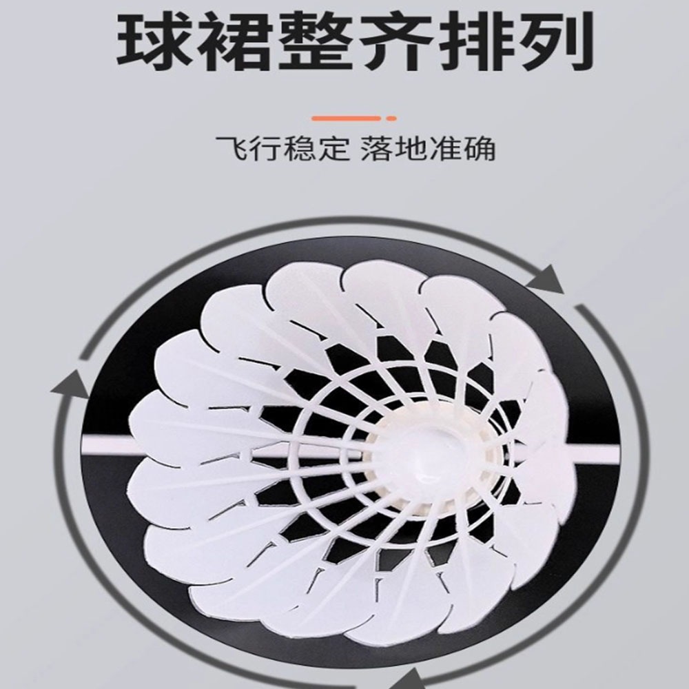 ~子甄彣璟~新型仿真尼龍羽毛球 羽毛排列均勻 飛行穩定 娛樂訓練球 訓練用球 耐打不易爛-細節圖6