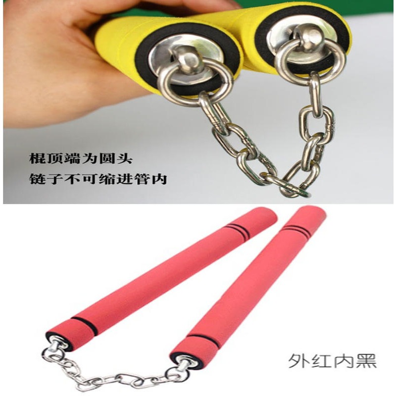 ~子甄彣璟~海綿雙節棍 成人 兒童 初學者練習棍 武術用品 李小龍 雙截棍 二節棍 練短棍 功夫棍 武術棍 練習棍 散打-細節圖2