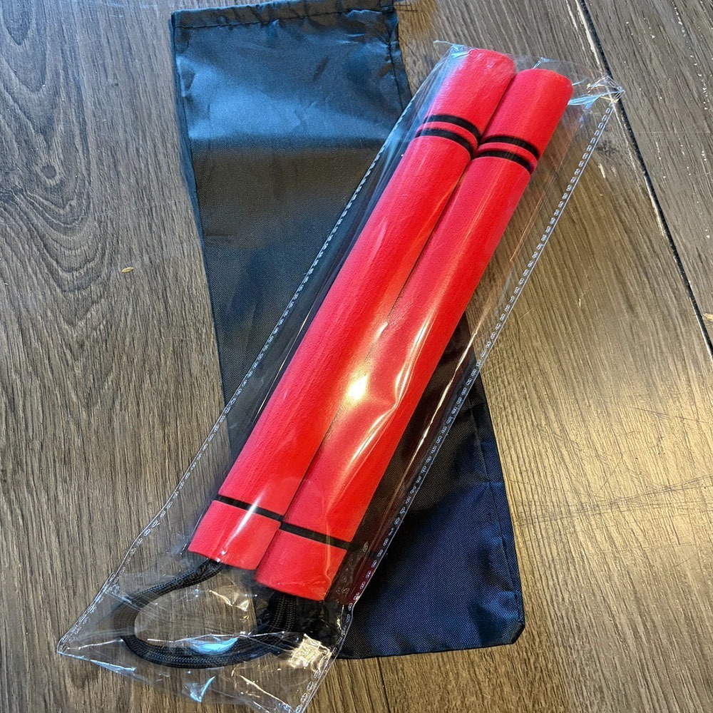~子甄彣璟~海綿雙節棍 成人 兒童 初學者練習棍 武術用品 李小龍 雙截棍 二節棍 練短棍 功夫棍 武術棍 練習棍 散打-細節圖6