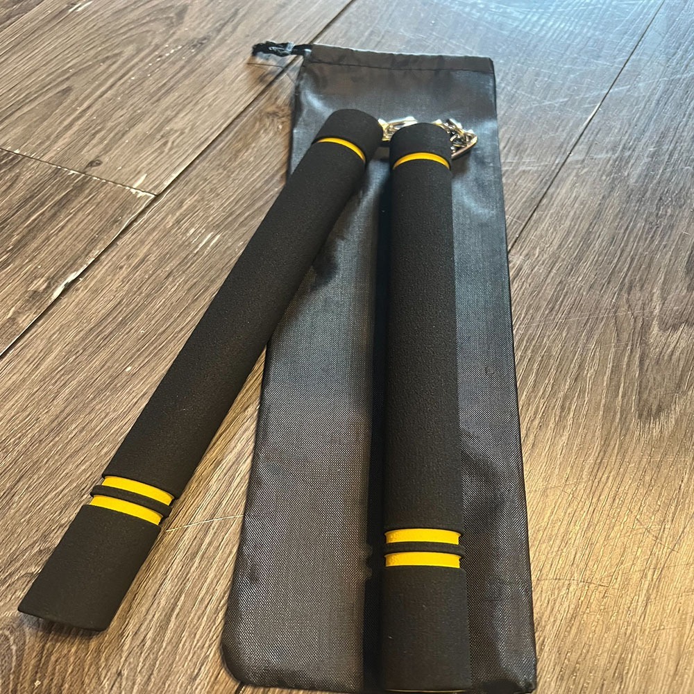 ~子甄彣璟~海綿雙節棍 成人 兒童 初學者練習棍 武術用品 李小龍 雙截棍 二節棍 練短棍 功夫棍 武術棍 練習棍 散打-規格圖11