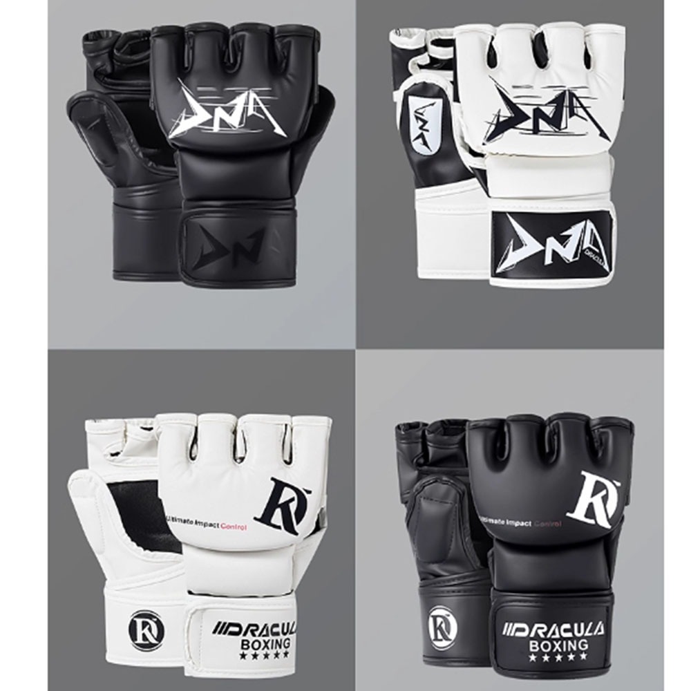 ~子甄彣璟~DR半指MMA拳套 拳擊手套 UFC散打手套 拳擊漏指手套 搏擊 格鬥 泰拳 打擊訓練-細節圖8