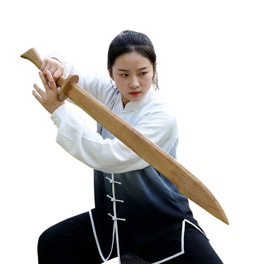 ~子甄彣璟~中國武術練習木刀 花刀 晨練木刀 太極拳 太極刀 表演刀 木刀 角色扮演 Cosplay 道具-規格圖7