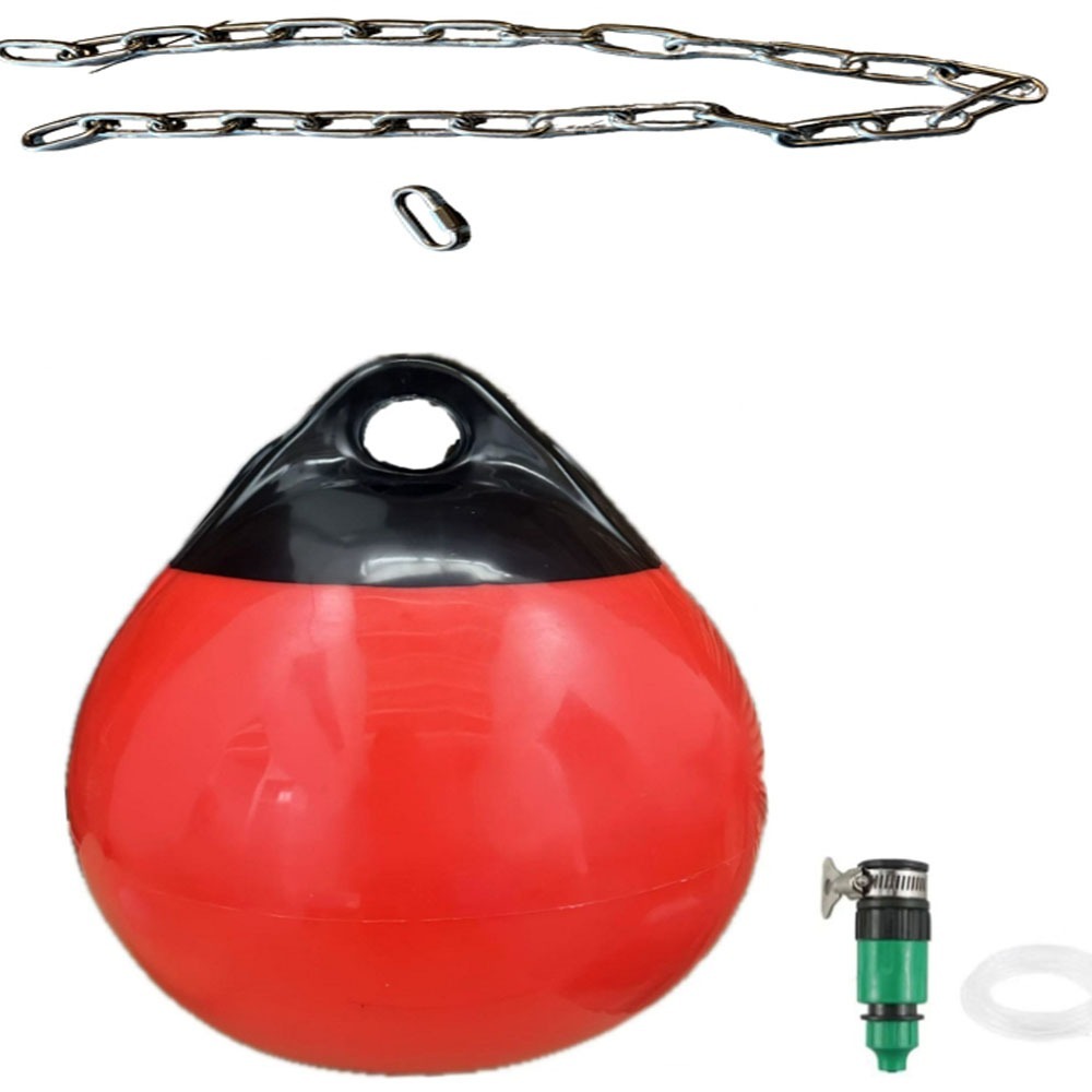 ~子甄彣璟~拳擊水球沙袋 加大型55*70cm 送不鏽鋼掛鏈+注水器 舒壓 泰拳 散打 擬真人打擊感 核心訓練-細節圖6
