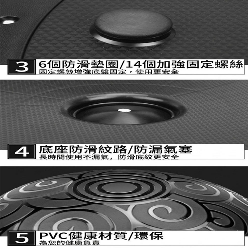 ~子甄彣璟~專業級 加厚防爆波速球 半圓平衡球 瑜珈球 核心訓練 瑜珈 重訓 深蹲 平板支撐 承重300KG-細節圖9