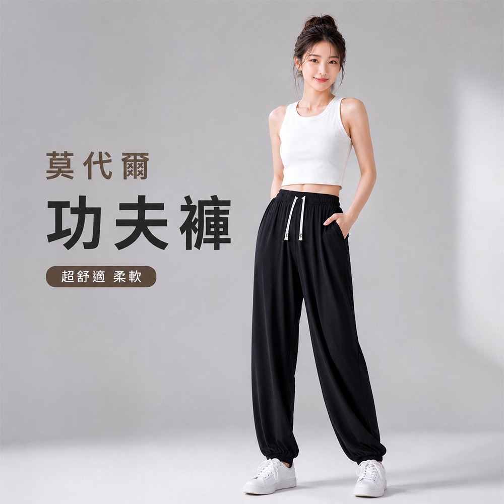 ~子甄彣璟~PRO莫代爾功夫褲 棉質 親膚柔軟 功夫褲 太極拳 武術褲 燈籠褲 瑜珈 禪坐 運動褲 休閒褲 學舞褲 練功-細節圖8