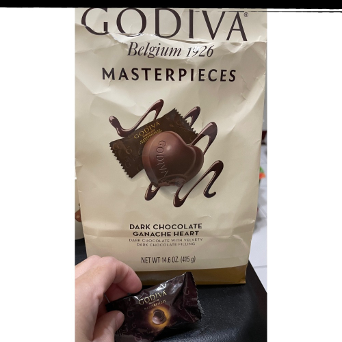 好多特價15元現貨拆賣一個20元Godiva 心型黑巧克力 415 公克