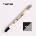 [布紙是朋友]吳竹 kuretake 軟頭筆 手帳筆 雙頭軟筆 雙色軟刷頭麥克筆 MS7700 單支-規格圖4