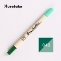 [布紙是朋友]吳竹 kuretake 軟頭筆 手帳筆 雙頭軟筆 雙色軟刷頭麥克筆 MS7700 單支-規格圖4