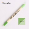 [布紙是朋友]吳竹 kuretake 軟頭筆 手帳筆 雙頭軟筆 雙色軟刷頭麥克筆 MS7700 單支-規格圖4
