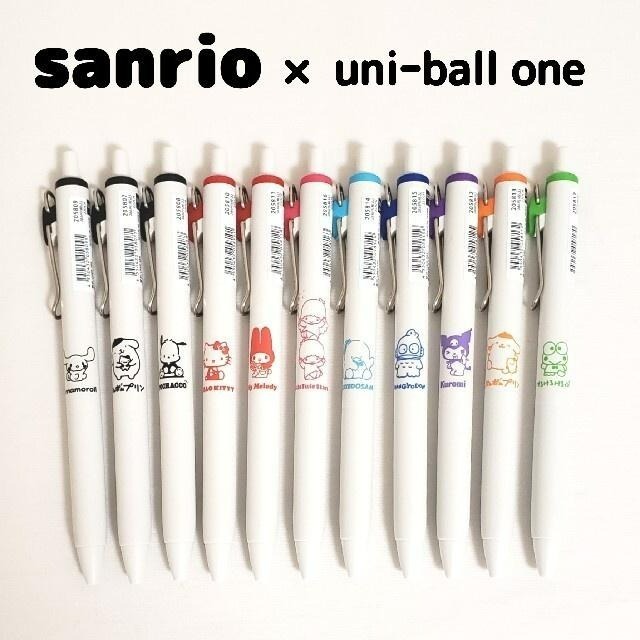 [布紙是朋友］三菱 uniball + sanrio三麗鷗聯名款 按壓式原子 0.38mm 按壓式原子筆 按動筆 中性筆-細節圖6