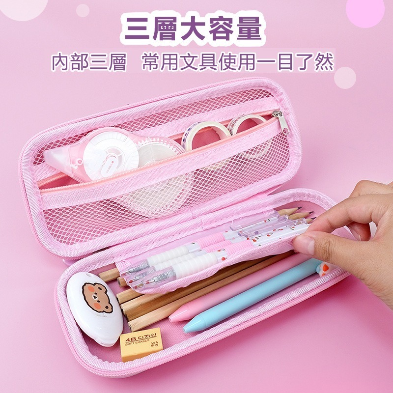 【覓寶】現發 男女孩3d卡通鉛筆袋 大容量ins風文具袋高顏值筆袋 鉛筆盒 多功能筆盒 高顏值筆袋 多層收納包 鉛筆盒-細節圖3