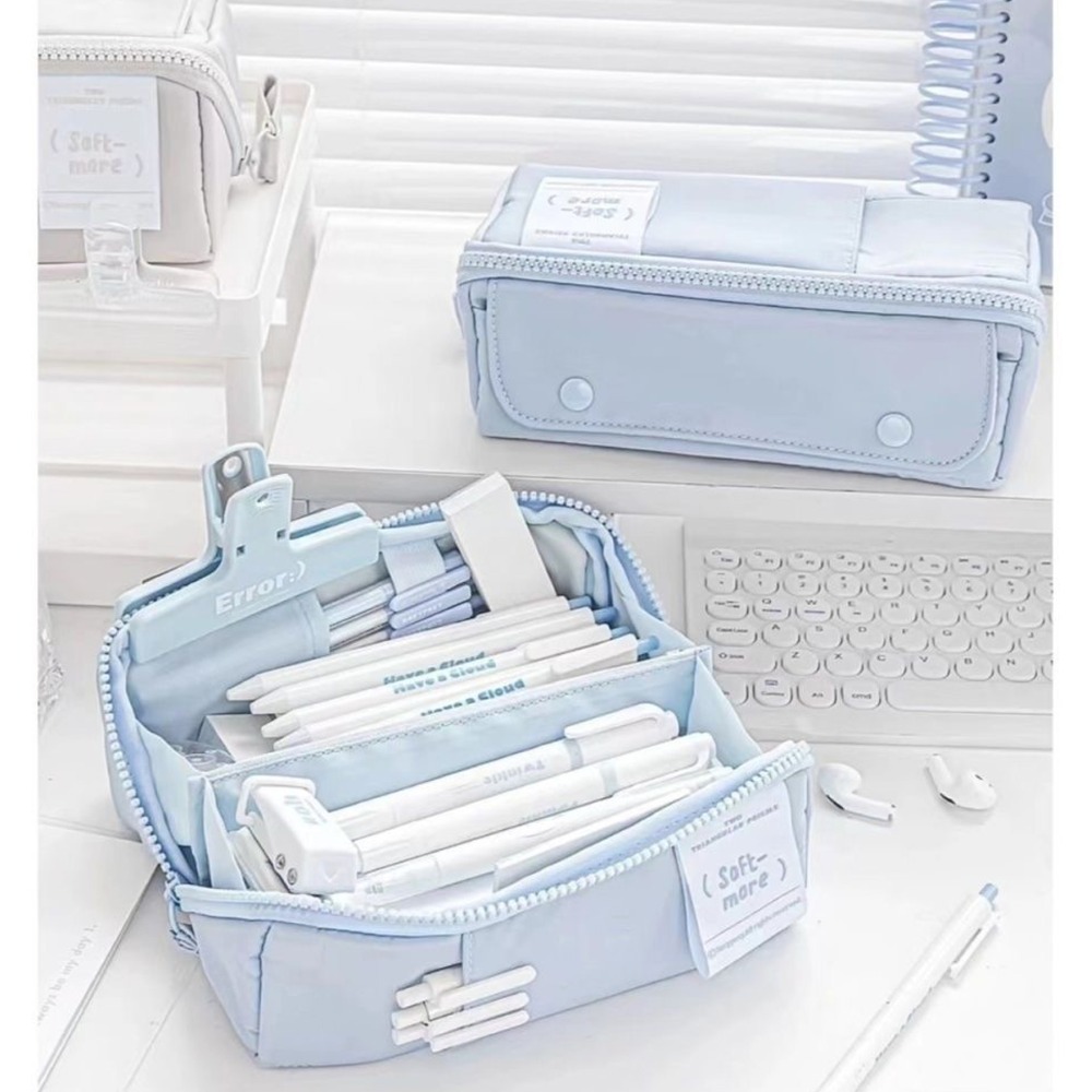 【覓寶】現發大容量鉛筆盒 Rosyposy 筆袋 鉛筆盒 多功能筆盒 高顏值筆袋 多層收納包 鉛筆盒大容量 鉛筆袋 文具-細節圖2