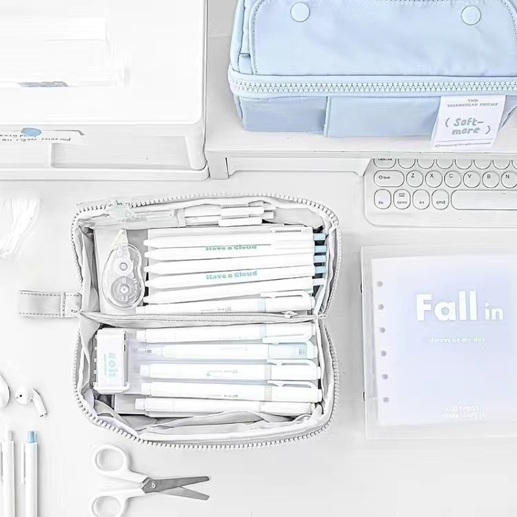 【覓寶】現發大容量鉛筆盒 Rosyposy 筆袋 鉛筆盒 多功能筆盒 高顏值筆袋 多層收納包 鉛筆盒大容量 鉛筆袋 文具-細節圖5