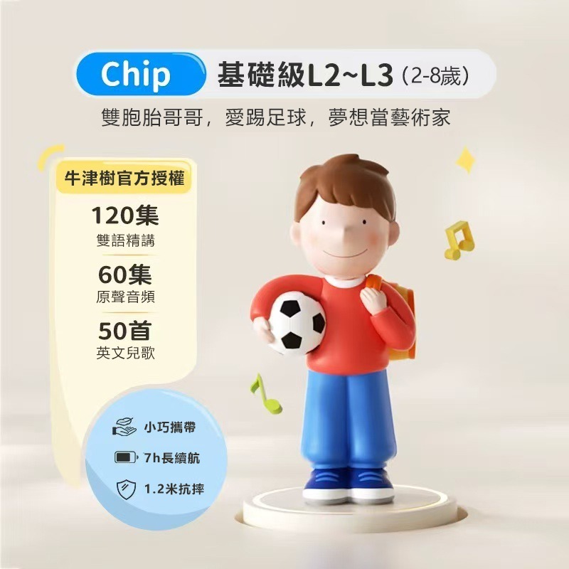 Chip故事機奠定學習興趣2-8歲