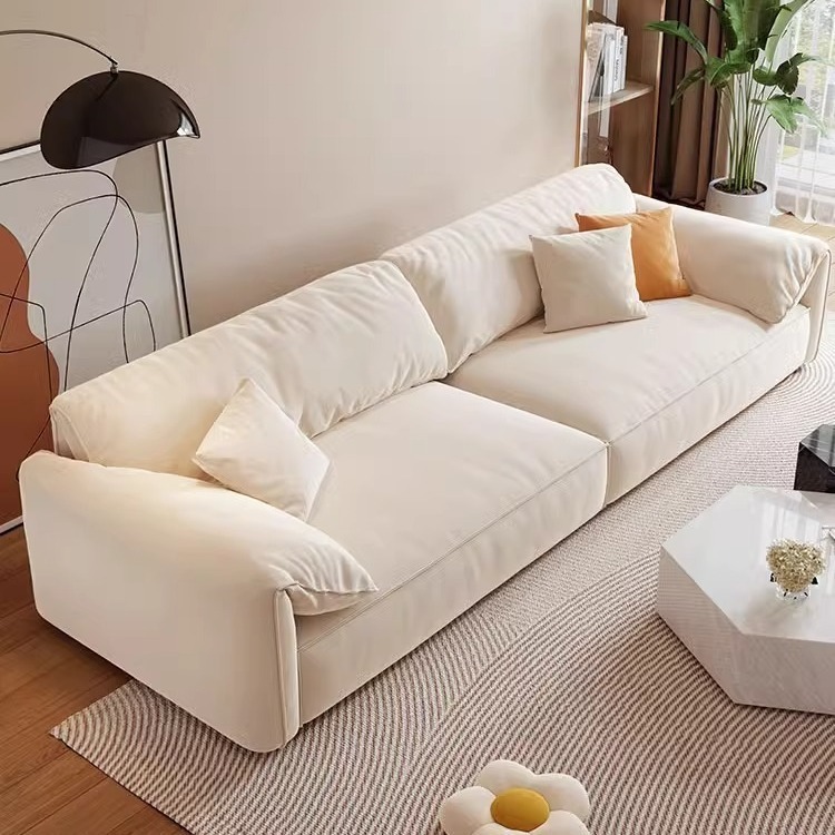 【覓寶】意式沙發 沙發 單人沙發 雙人沙發  貓爪佈沙發 客廳沙發 簡約小戶型 家用直排布藝沙發 l型沙發-細節圖2