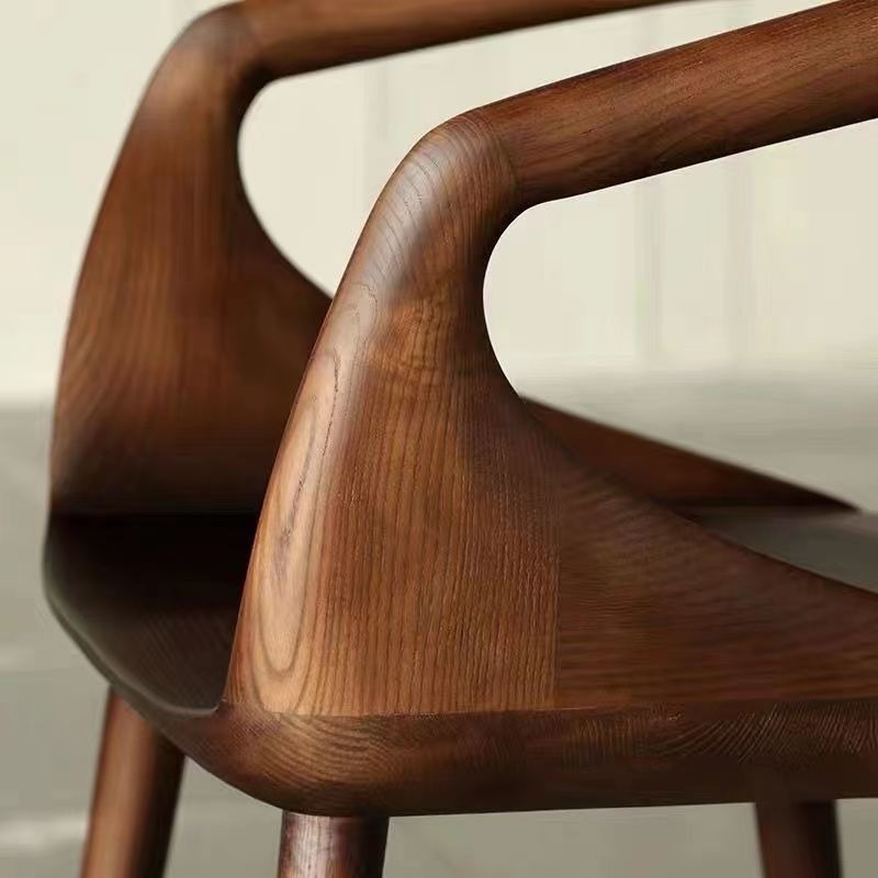 【覓寶】预售 北歐設計師 餐椅 實木椅子 餐廳椅書桌椅 寫字椅 北歐椅 休閒椅 化妝台椅 靠背椅子 辦公椅  接待椅-細節圖4