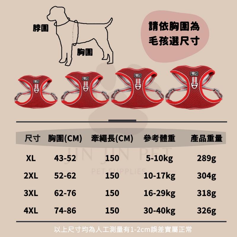 🎉現貨+送牽繩🎉狗狗胸背帶 胸背帶 寵物胸背帶 狗背帶  胸背帶中型犬 大型犬胸背帶 寵物牽繩 牽繩 防暴衝 狗繩-細節圖8