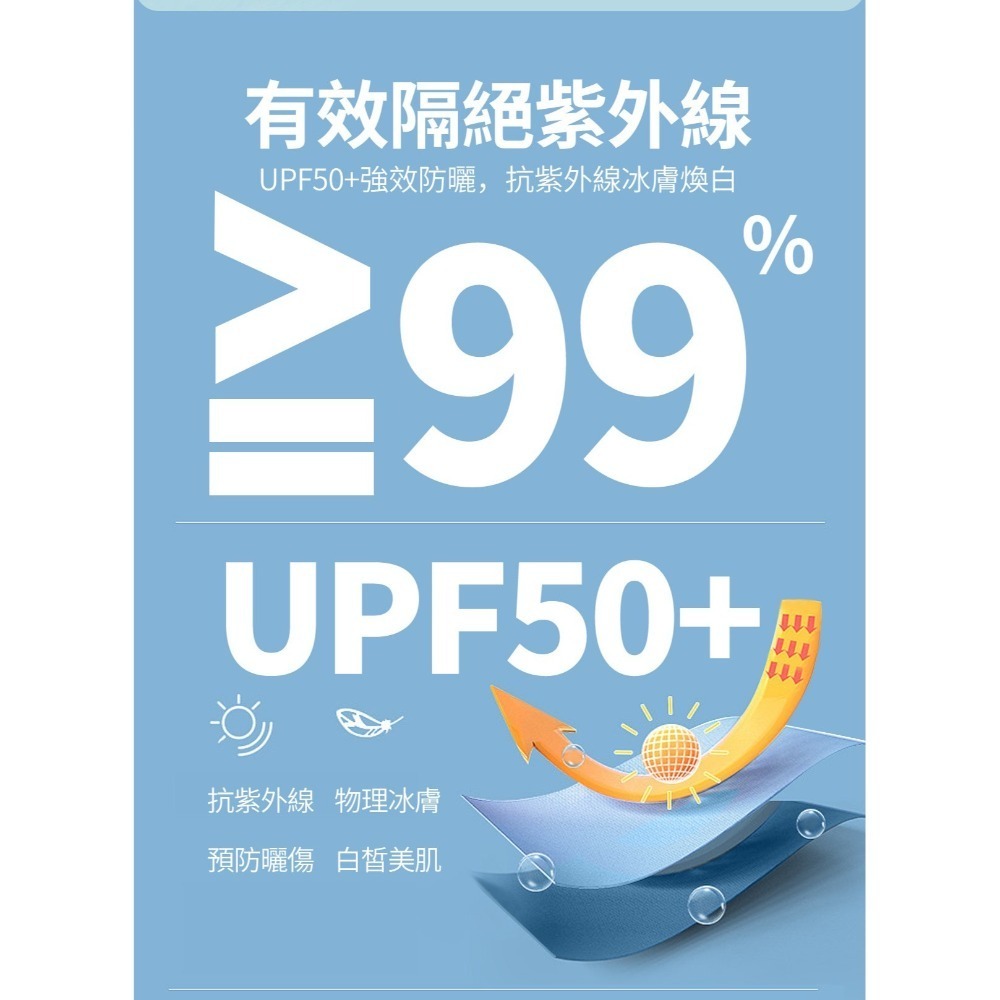 【WIWI】UPF50+防曬冰膚光波白皙衣(螢光橘 女M-3XL)-細節圖4