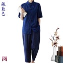 唐裝 旗袍 修道 禮佛 短袖襯衫 復古服裝-規格圖11